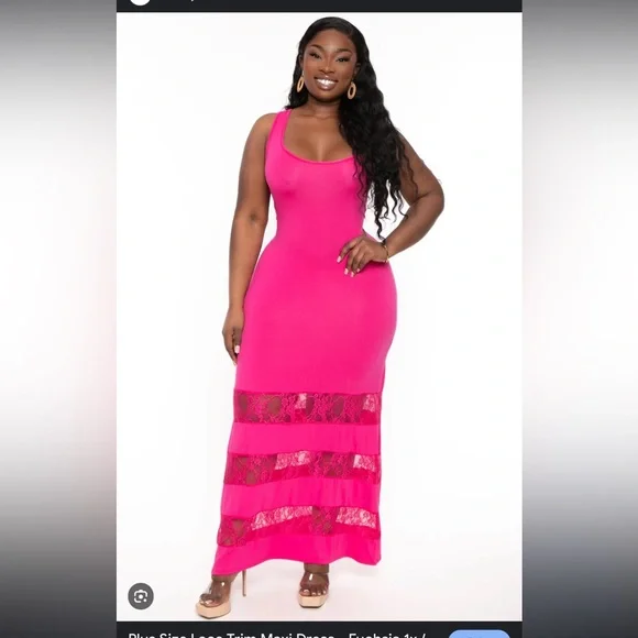 summer hot pink dress Summer Hot Spot Midi In Hot Pink main image 0